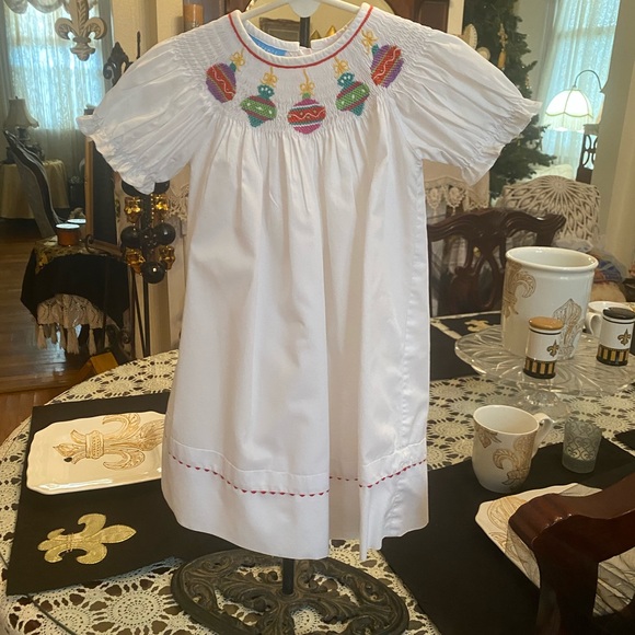 Anavini Smocked Infant Girls Dress size 18 months - Picture 2 of 16